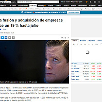 La fusin y adquisicin de empresas cae un 19 % hasta julio